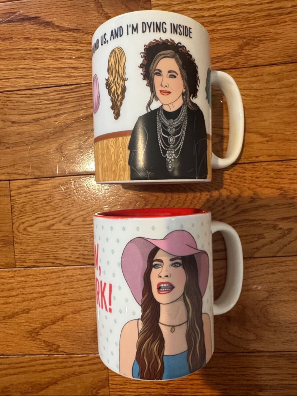 Schitt’s Creek Illustrated Ceramic Coffee Mugs - Set of 2